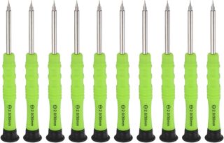 QUARKZMAN 10 Stück Schraubendreher SL1 5 89mm Länge Mini Schraubenzieher