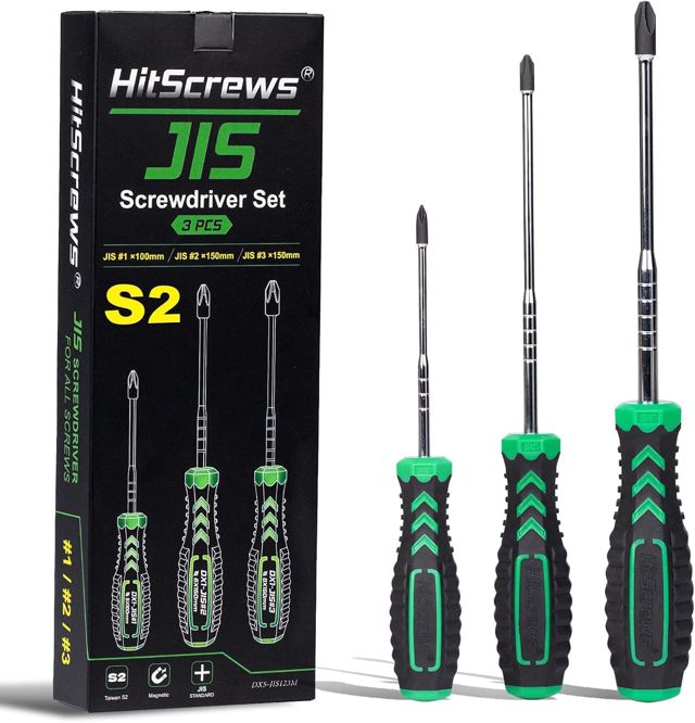 JIS Schraubendreher Set Taiwan S2#1#2#3 für JIS Schrauben 3PC