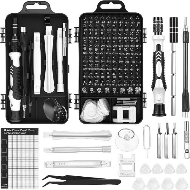 122-in-1 Präzisionsschraubendreher Set für PC, Handy und Brillen