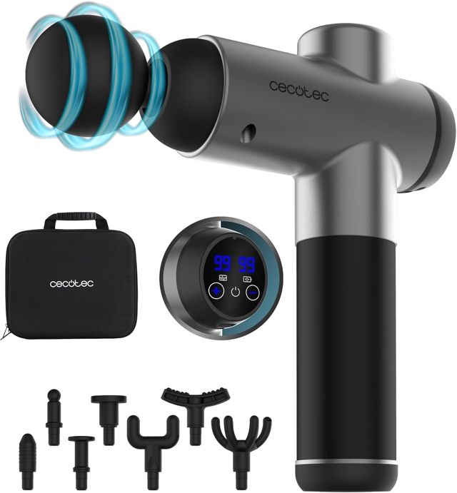 Cecotec Massagepistole SkinCare Massage Gun, 99 Intensitätsstufen