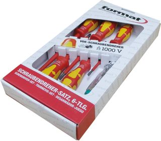 FORMAT 7663540055 – SCHRAUBENDREHER juego. von 6 piezas. concomprobador von tensiñnvde. PZ
