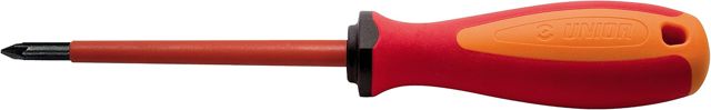 Unior Elektriker-Schraubendreher TBI, 3-Komponentengriff, PZ2 x 100 mm, 1 Stück, 623VDETBI