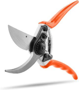 STOCKER - Profi Bypass-Schere 21cm - Scharfe Chromstahl-Klinge, Ergonomische Baumschere für präzise Schnitte bis 22mm, Ideal für Rosen & Stauden, mit PVC-beschichteten Griffen