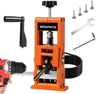 Kabelschälmaschine Elektrisch mit Federverstellung, Kabelabisolierer Kabelabisoliermaschine für 1-25 mm Kabel, kabelentmanteler, Abisolierzange, Kabelschäler für Schneiden von Abisolierschrott