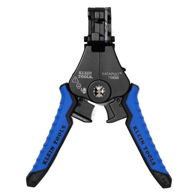 Klein Tools 11063W | Abisolierzange | Automatischer Drahtabisolierer für massive und flexible Kabel | 0,5–8,0 mm² | Präzises Abisolierwerkzeug für Elektriker und Handwerk