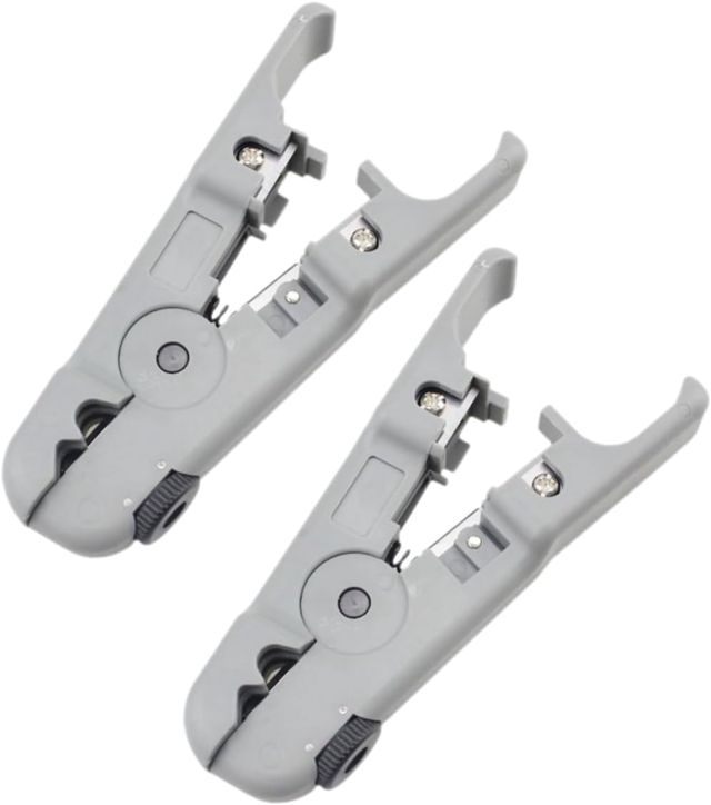 ABOOFAN 2stücke Cable Stripper Verstellbares Drahtschneider-werkzeug Multifunktionales Abisolierwerkzeug Für Ethernet Und Telefonkabel Koaxialkabel-werkzeug
