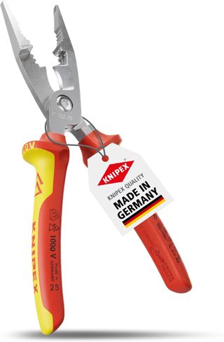 KNIPEX Elektro-Installationszange VDE-geprüft 200 mm, 13 86 200 SB