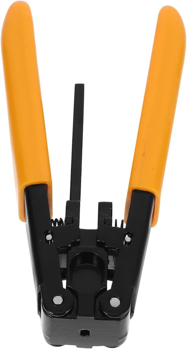 Cabilock Isolierungszange für Glasfaser mit Pu Griff und Stahlklinge Universelle Faserentferner für Kabel Anti Rutsch Griff für Elektrofachkraft und Kabelschäler