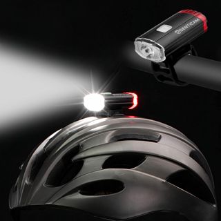 Licht, wiederaufladbar über USB, Dual-Front- und Heck-Licht, IPX3, wasserdicht, tragbare Taschenlampe für alle Rennradfahrer