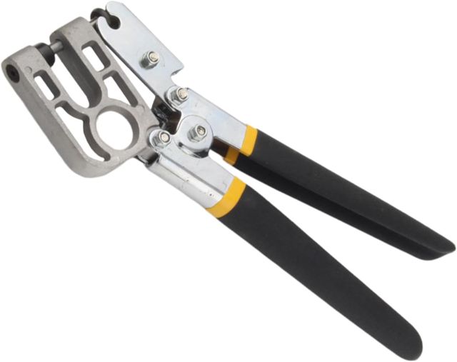 Homoyoyo Professionelle Crimpzange für Trockenbauprofile Einhändig Bedienbare Lochzange mit Ergonomischem Rutschfestem Griff Metallprofil befestigungszange für Stahl Zufällige Farbe