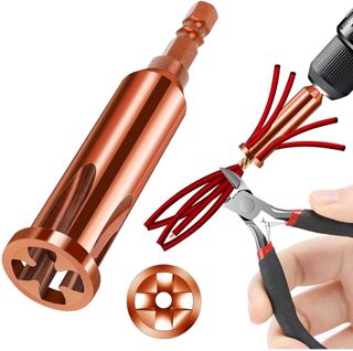 Universelles Drahtverdrillwerkzeug, Kabelabisolierer und Drahtverdrillwerkzeug zum Abisolieren und Verdrillen Von Kabeln, Angetrieben Durch Bohrmaschine