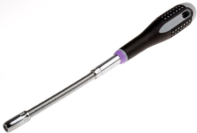 Bahco 6 mm Flexibel Sechskant Steckschlüssel-Schraubendreher, Länge 272 mm/Klinge 150 mm