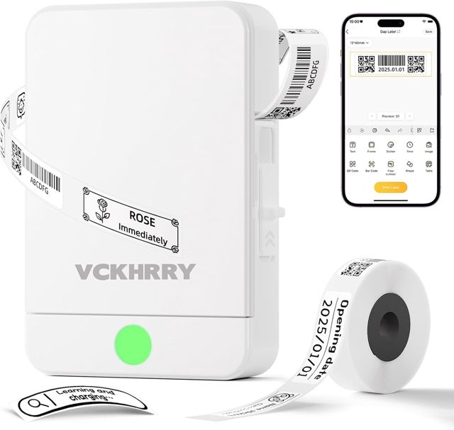Etikettendrucker Bluetooth Beschriftungsgerät Selbstklebend