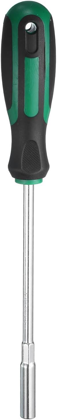QUARKZMAN Metrischer Nussendreher 5.5mm Durchmesser 150mm Runder Schaft CR-V 6 Punkt Sechskant Sechskant Steckschlüssel Schraubendreher Mit Rutschfestem Griff Zum Festziehen Und Lösen
