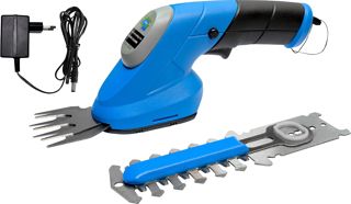 Güde Akku-Gartenpflege-Set GPS 3,6V-1.5 LI-ION (integrierter 3,6 V/1,5 Ah Akku, TÜV/GS, Gartenschere 70 mm, Hecken-/Strauchschere 100 mm für Äste bis ø 8 mm, werkzeugloses Umstecken, inkl. Ladegerät)