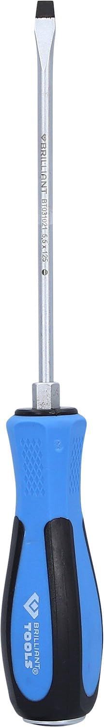 BRILLIANT TOOLS BT031022 Schraubendreher mit Schlagkappe 8x150mm, Schlitz [Powered by KS TOOLS]