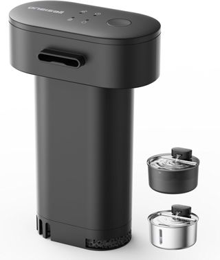 Oneisall 2.2L Kabelloser Katzenbrunnen Edelstahl mit Bewegungsmelder katze