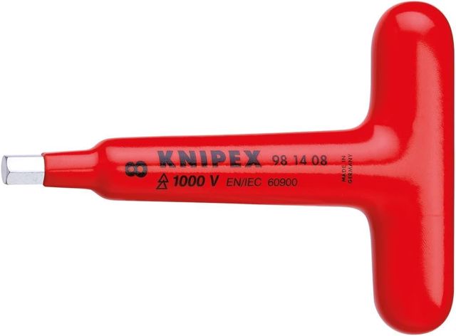 KNIPEX Schraubendreher für Innensechskantschrauben mit T-Griff 120 mm 98 14 06