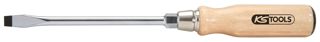 KS Tools ERGOTORQUE WOOD Schlitz-Schraubendreher, 7mm, auf Hänger