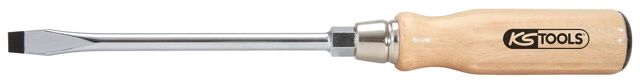KS Tools ERGOTORQUE WOOD Schlitz-Schraubendreher, 7mm, auf Hänger