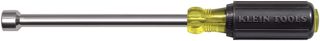 Klein Tools 646-1/2M Sechskant-Steckschlüssel, magnetisch, hergestellt in den USA, 15,2 cm Hohlschaft und gepolsterter Griff