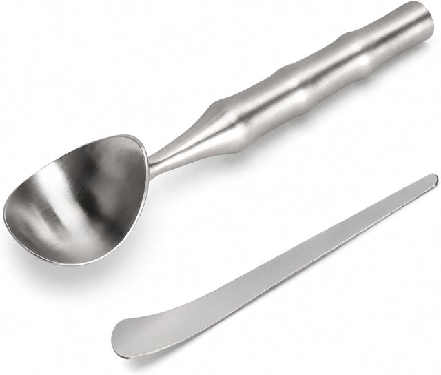 Premium Eislöffel Eisportionierer Portionierer aus 304 Edelstahl, Der Ideale Ice Cream Scoop und Eiskugelportionierer mit Komfortablem Griff für Eis Gelato und Perfekte Eiskugeln im Haushalt