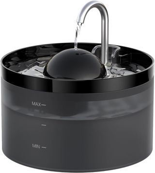 UIOOQ Katzenbrunnen, Haustierbrunnen mit Ultra-Stiller Pumpe, Aktivkohlefilter hält das Wasser Sauber, 3,2L Kapazität, Wasserhahndesign, Anti -Sputtern, Anzug für alle Arten von Katze