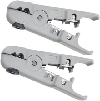 2 Stück Abisolierwerkzeug aus ABS für Koaxial und Telefonkabel