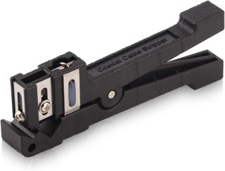 Lichtwellenleiter-Abstreifer, horizontales Koaxial-Kabel-Abisoliermesser, Kabelschneider-Handabstreifer-Werkzeug, 45-165, für Glasfaserkabelkonstruktion, 4,8 mm-7,9 mm Abziehdurchmesser, Schwarz