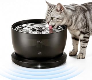 3L Trinkbrunnen für Katze Kabellos, Katzenbrunnen mit Bewegungsmelder