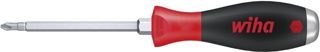 Wiha Schraubendreher SoftFinish® Phillips mit durchgehender Sechskantklinge und massiver Stahlkappe (03238) PH2 x 100 mm, für gezielte Hammerschläge, Schlagen und Meißeln, Sechskantansatz zum Lösen von festsitzenden Schrauben