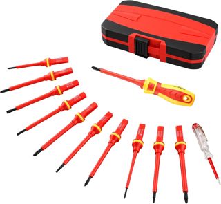 1000V Isoliertes Schraubendreher Set 13tlg, Magnetisch mit Spannungsprüfer