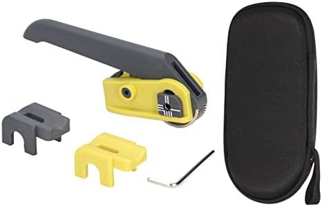 Glasfaserkabelschneider Mantelschneider mit Doppelklingen-Abisolierzange Austauschbare Adapter Längs-Nylongriff aus robustem Kohlenstoffstahl für industrielle Anwendungen