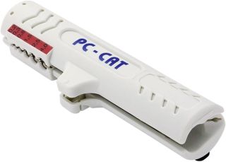 JOKARI 30161 Entmanteler für Netzwerkkabel mit dünner Auߟenisolierung, weiss L 124 x B 35 x H 25 mm