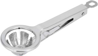 Edelstahl Eierschneider, Lineares Klingendesign, 21 x 6,5 cm, für