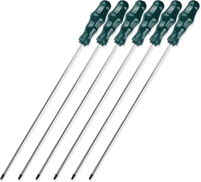6 Stück Langes Torx-Schraubendreher: Schraubendreher Magnetisch, Lange Sternschraubendreher Klingenlänge 400mm, ‎Schraubenzieher Set mit Kunststoff Griff(T15,T20,T25,T27,T30,T40)
