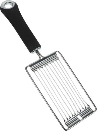 Eierschneider aus Edelstahl, 23x8x2,2cm, für Gurken und Schinken