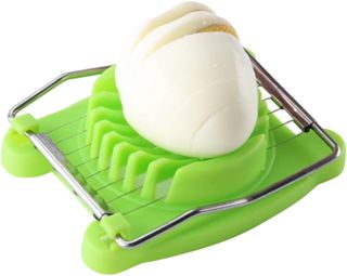 Eierschneider aus Edelstahl Grün für Gleichmäßige Scheiben