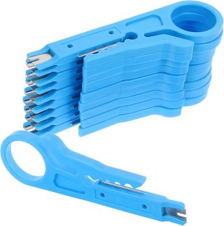 Toddmomy 10 Kleiner Abisolierzangen für Cat5 Kabel und Computer Utp Kabel Abs und Stahl Material Geeignet für Netzwerkkabel und Datenkabel Einfach zu Bedienen