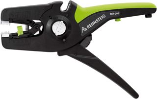 Rennsteig Abisolierzange MultiStrip 16 (für Querschnitte im Bereich 0,08 mm² bis 16 mm², mit integriertem Kabelschneider, mit zwei-Komponenten-Griff, Werkzeug) 707 040