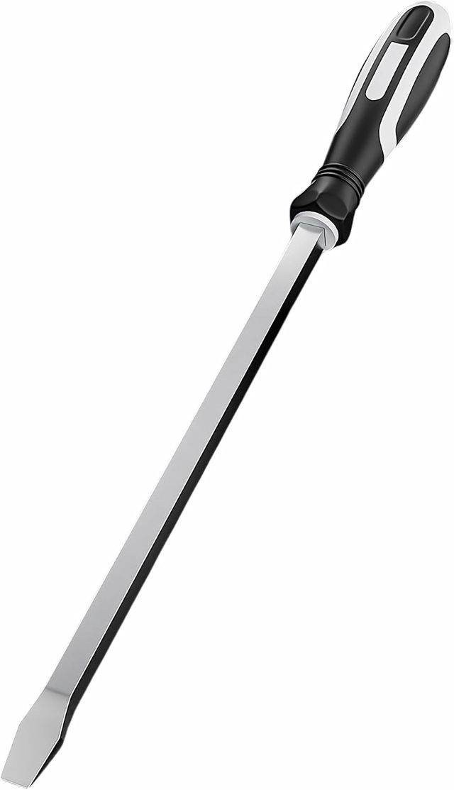 Abbruchschraubendreher, 12 mm, großer Demo-Schlitzschraubendreher, strapazierfähig, langer gerader Kopf, Hebelstange mit 38,1 cm Vierkantschaft für Autoreparatur