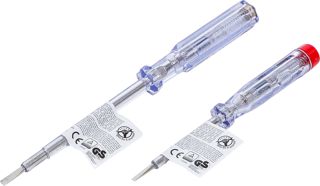 BGS Diy 721 | Spannungsprüfer | 2-tlg. | 120-250 V | 140/190 mm | Schlitz | Phasenprüfer, Stromprüfer | Schraubendreher, Schraubenzieher