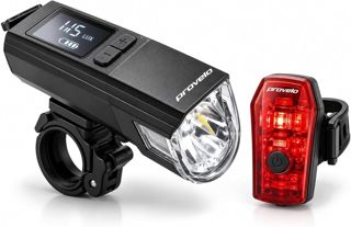 PROVELO LED Fahrradbeleuchtung Set StVZO 115 Lux mit Front- & Rücklicht