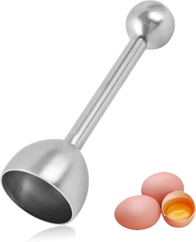 Premium Eierköpfer Edelstahl, Eierschneider & Eierschalenöffner, Rostfrei & Spülmaschinengeeignet, Für Harte & Weiche Eier, Zeitsparend, Präzise Anwendung – Für Jeden Frühstücksliebhaber