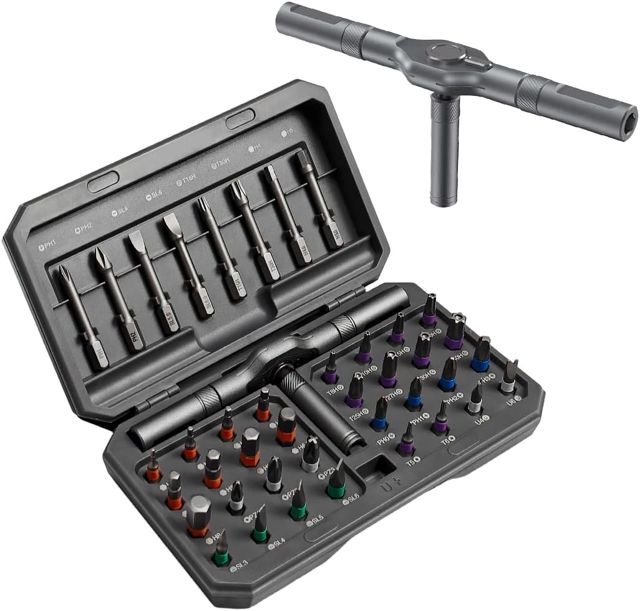 66 in 1 Ratschen Schraubendreher Set, Magnetisch Schraubendreher Set, S2-Stahlbits, DIY-Kombinations-Biegsame Welle, Geeignet für Computer, Brillen, Fahrräder, Uhren, Möbel und Heimwerkerarbeiten