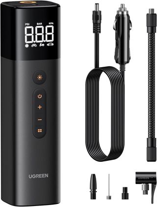 UGREEN Luftpumpe mit Zigarettenanzünder (0.2-10.3bar / 3-150psi )