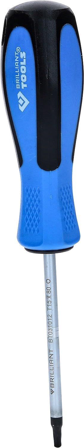 BRILLIANT TOOLS BT031012 Schraubendreher TORX, T15 80mm [Powered by KS TOOLS]