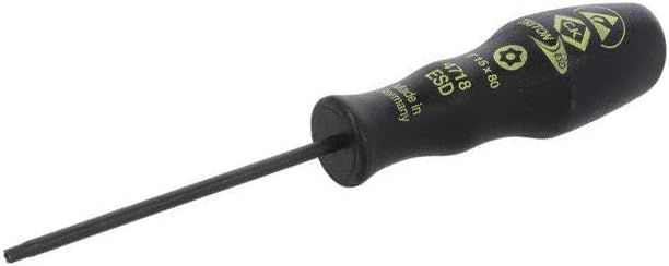 T4718ESD 15 Schraubendreher Torx® mit Sicherung Größe: T15H ESD C.K