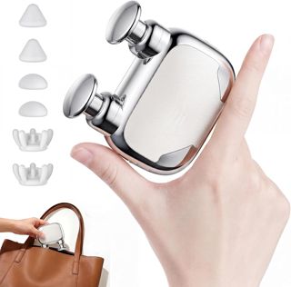 ZONSUSE Mini Tragbare Massagepistole, Kompakte Muskelmassagepistole, Reise Massagepistole, für Sport Heim Büro Ausflüge Sofortige Linderung von Muskelermüdung, Geschenk für Männer & Frauen (Silber)